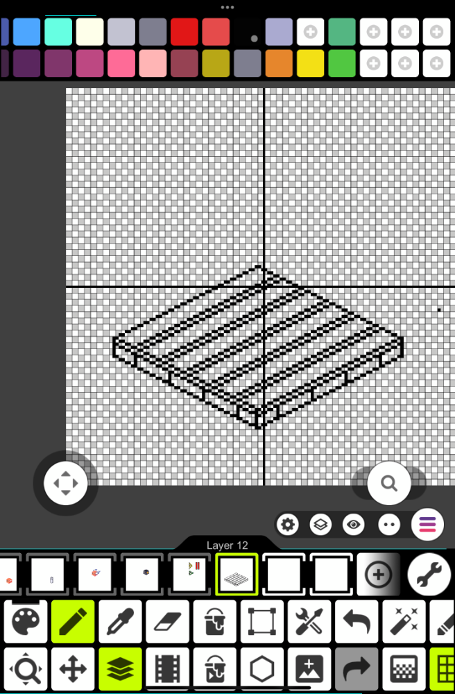 Sketched pallet